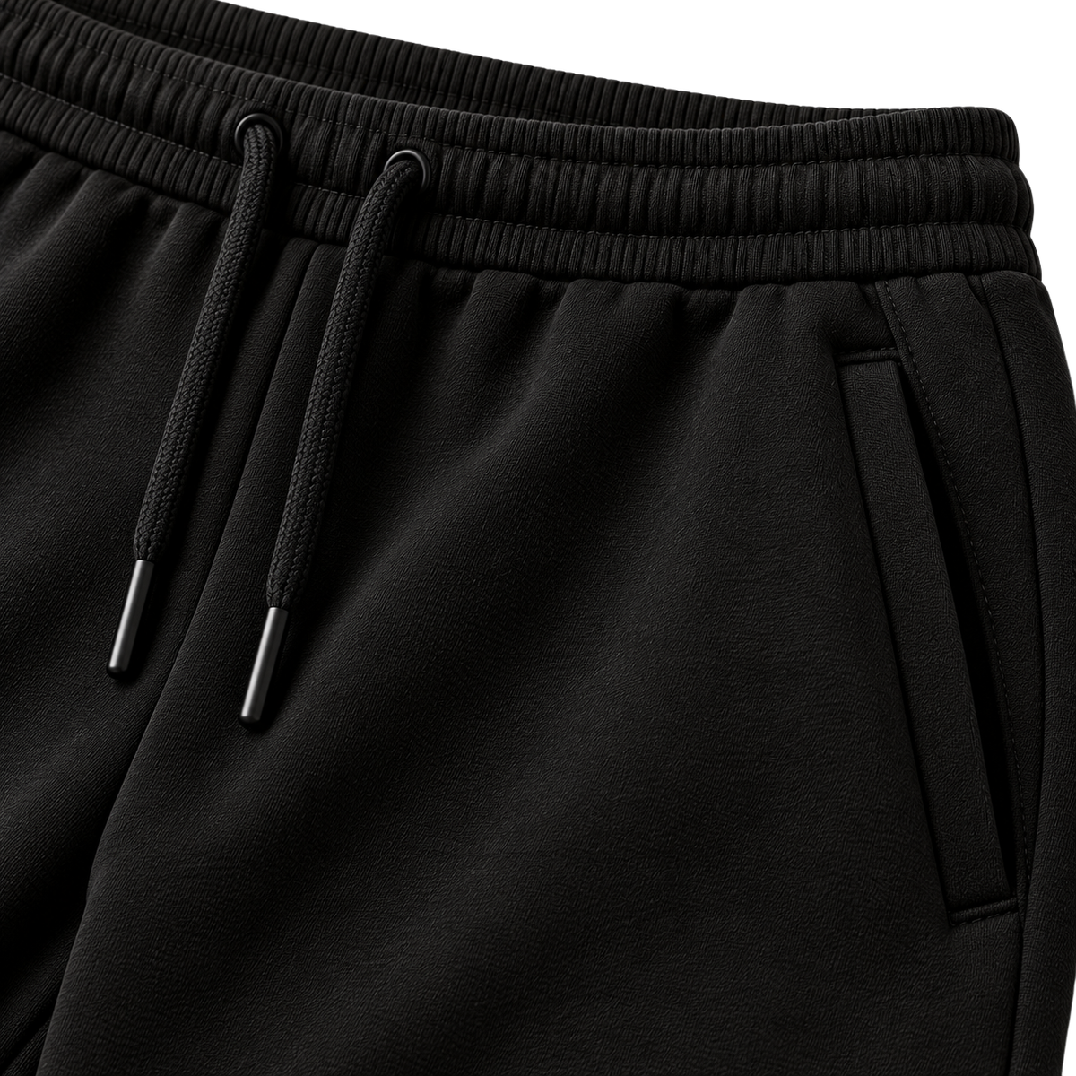 Premium Cotton Fleece Joggers – Classic Black | CEROVAN