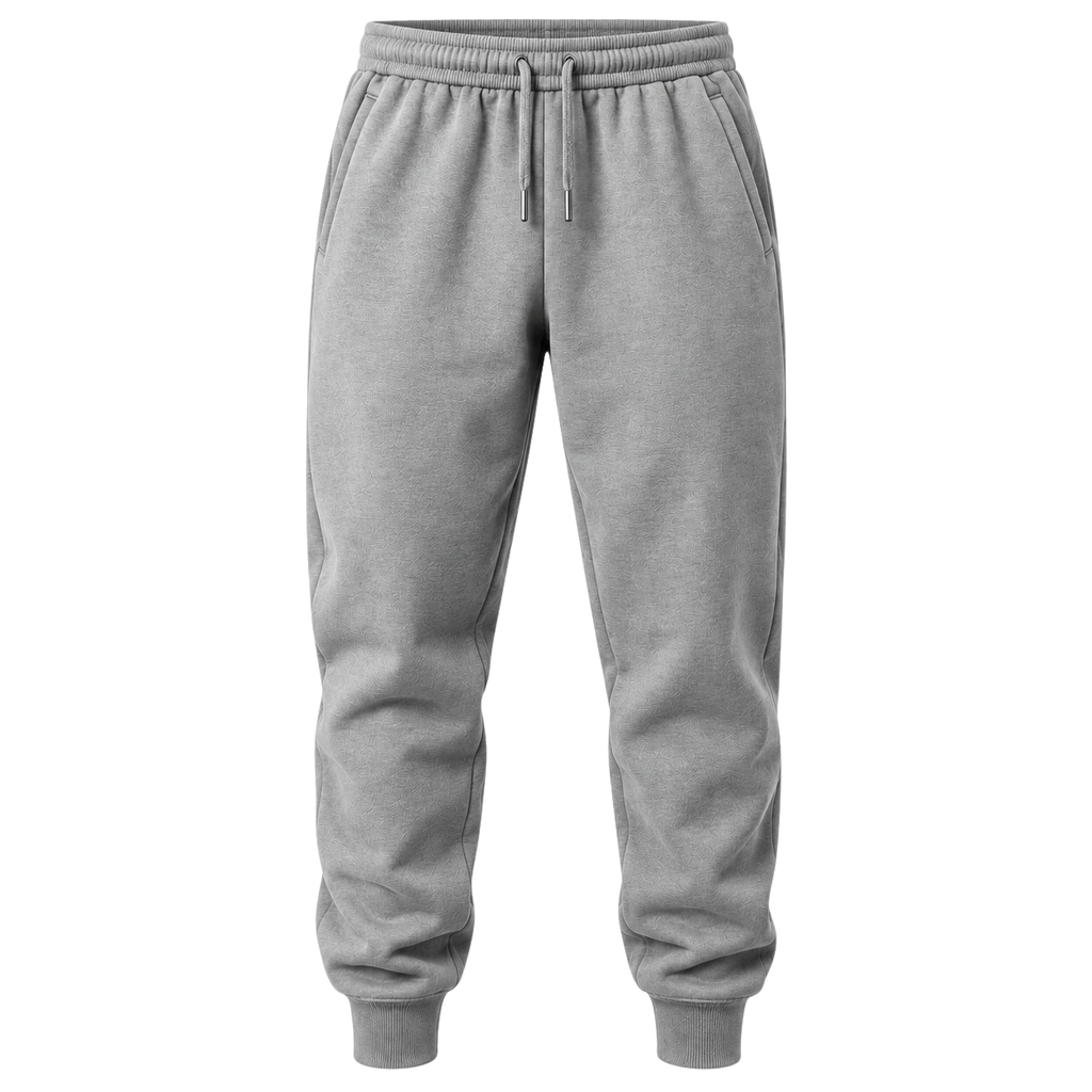 Premium Cotton Fleece Joggers – Heather Grey | CEROVAN