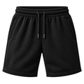 Premium Cotton Fleece Sweat Shorts – Classic Black | CEROVAN