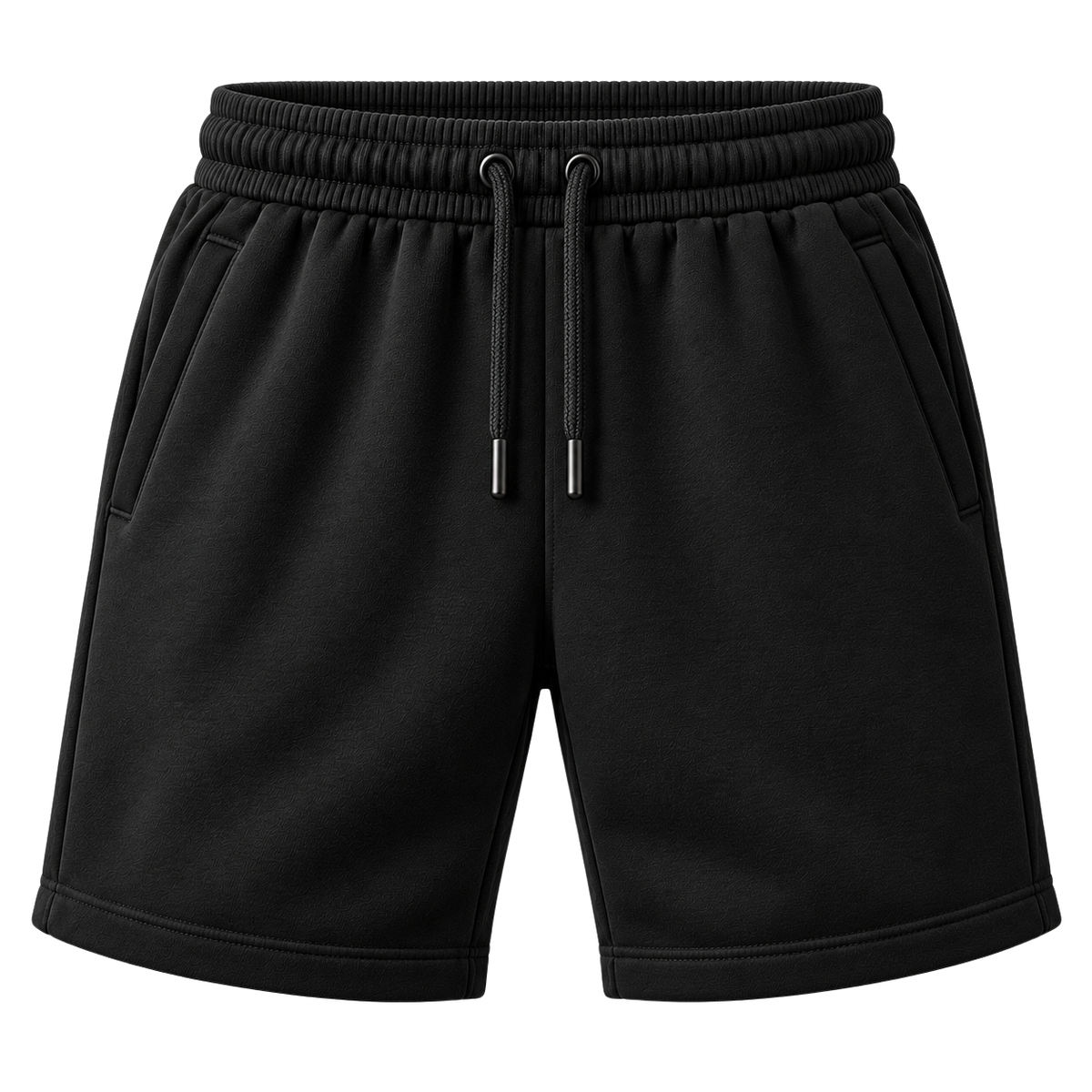 Premium Cotton Fleece Sweat Shorts – Classic Black | CEROVAN