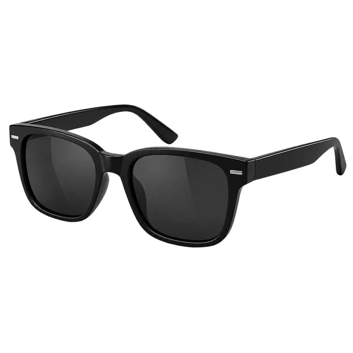 Premium Classic Square Sunglasses – Gloss Black | CEROVAN