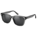 Premium Square Sunglasses – Transparent Smoke Grey | CEROVAN