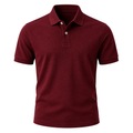 Premium Piqué Cotton Polo Shirt – Burgundy | CEROVAN