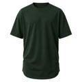 Premium Cotton Longline T-Shirt – Forest Green | CEROVAN