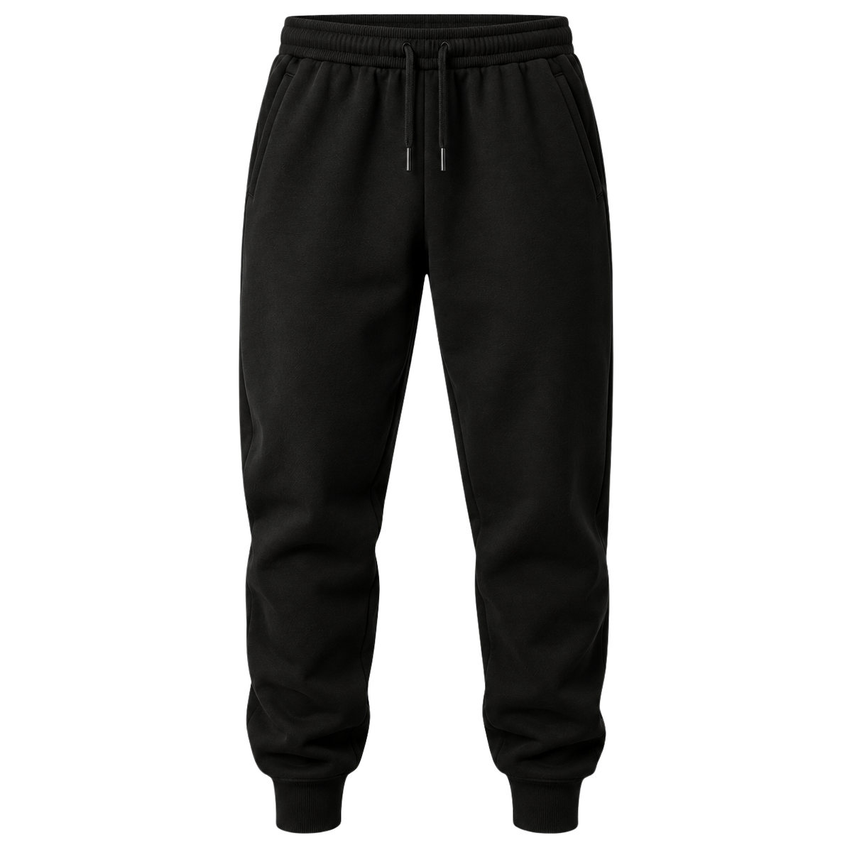 Premium Cotton Fleece Joggers – Classic Black | CEROVAN